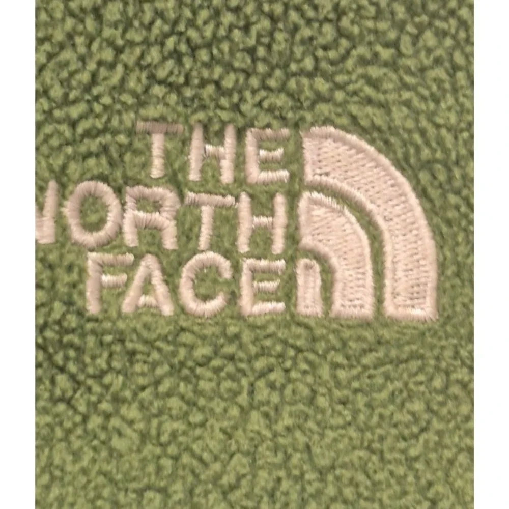 North Face Khumbu men's‎ green/gray fleece full zip jacket sz. SM